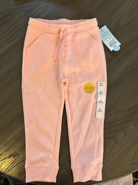 3T Peach Jogger Pants for Kids - Soft Pull-On Sweatpants